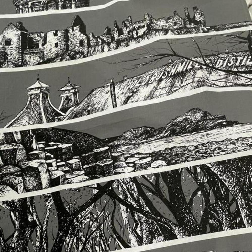 Frankie Creith NORTH COAST Tea Towel-Artist Frankie Creith-Basalt and Oak