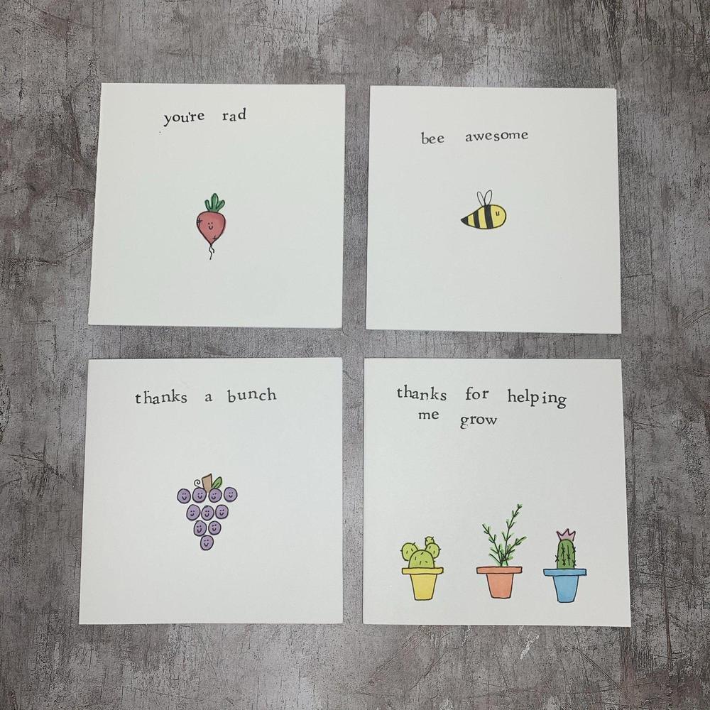 Hand Made Greeting Cards-The Little Somethings-Basalt and Oak