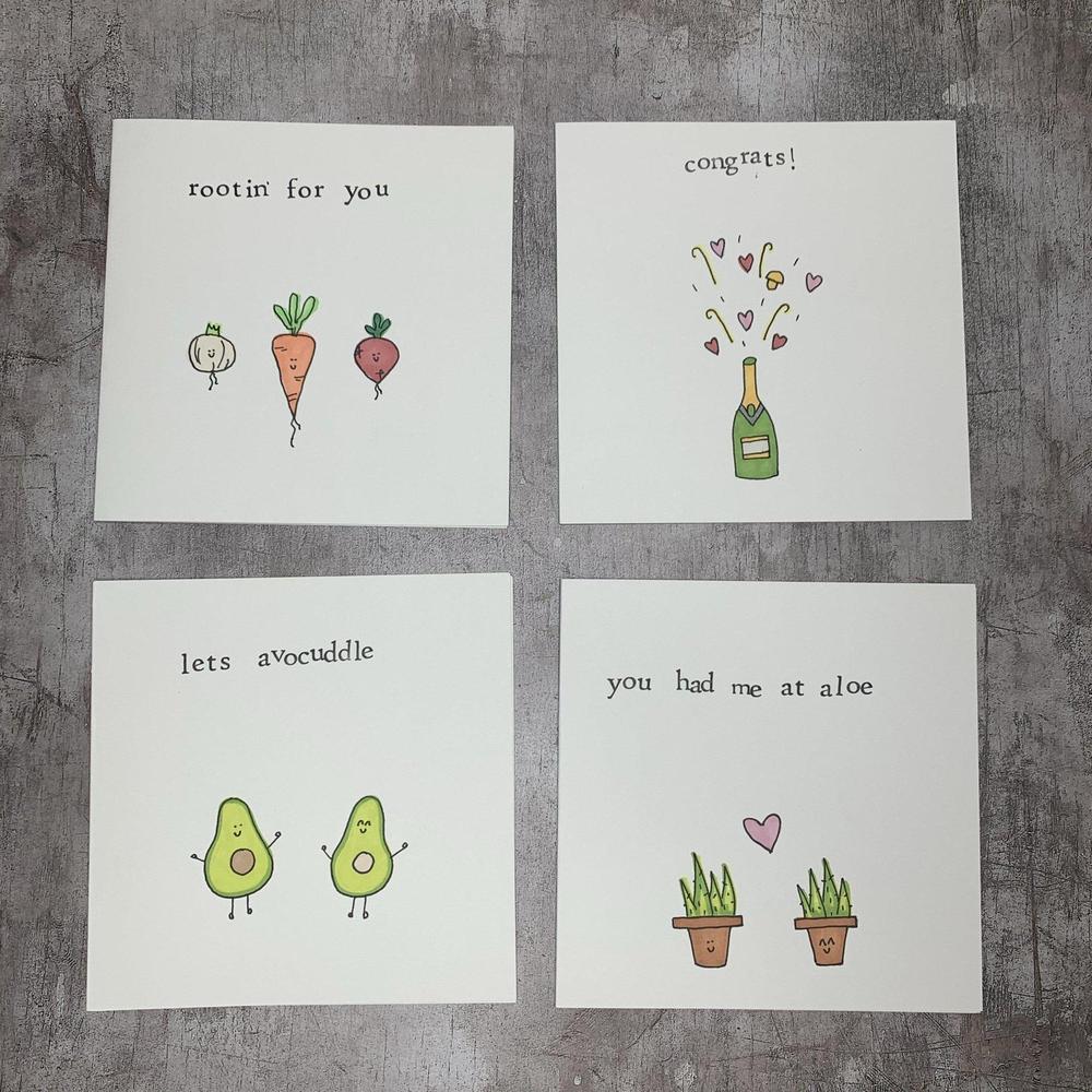 Hand Made Greeting Cards-The Little Somethings-Basalt and Oak