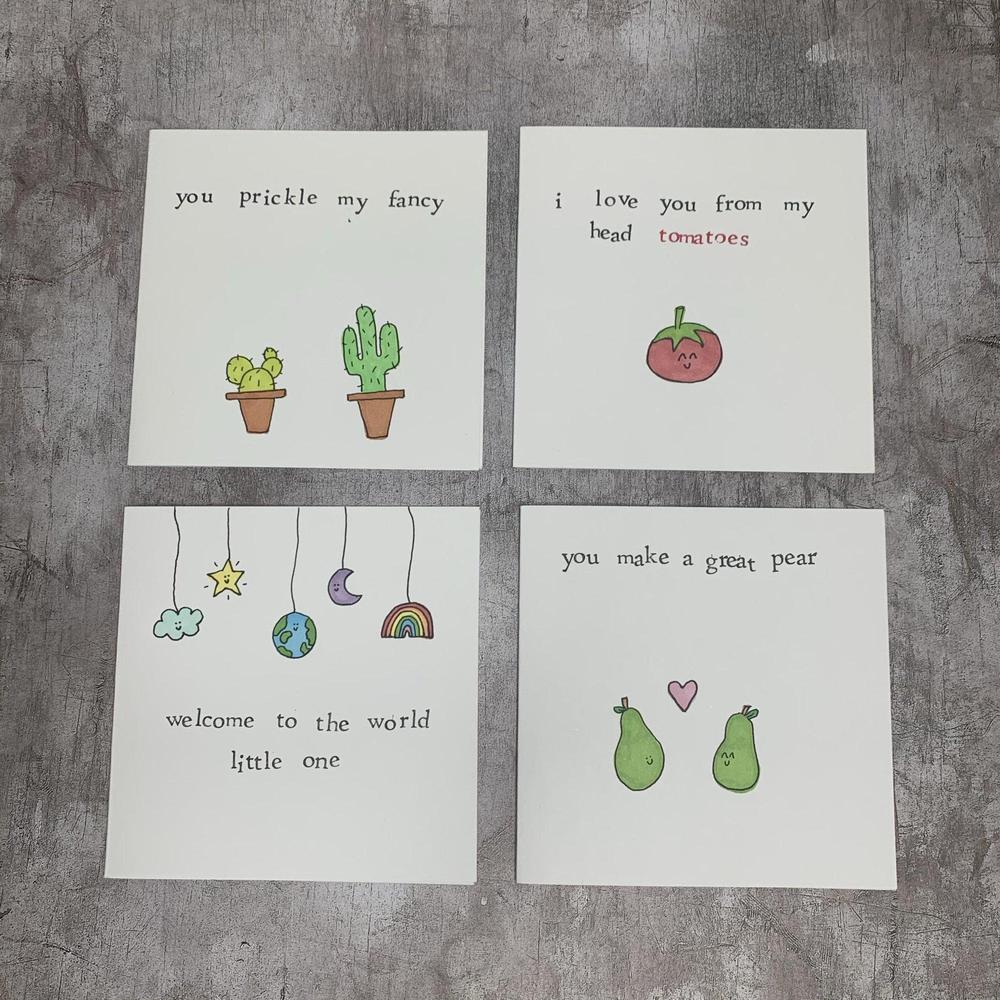 Hand Made Greeting Cards-The Little Somethings-Basalt and Oak