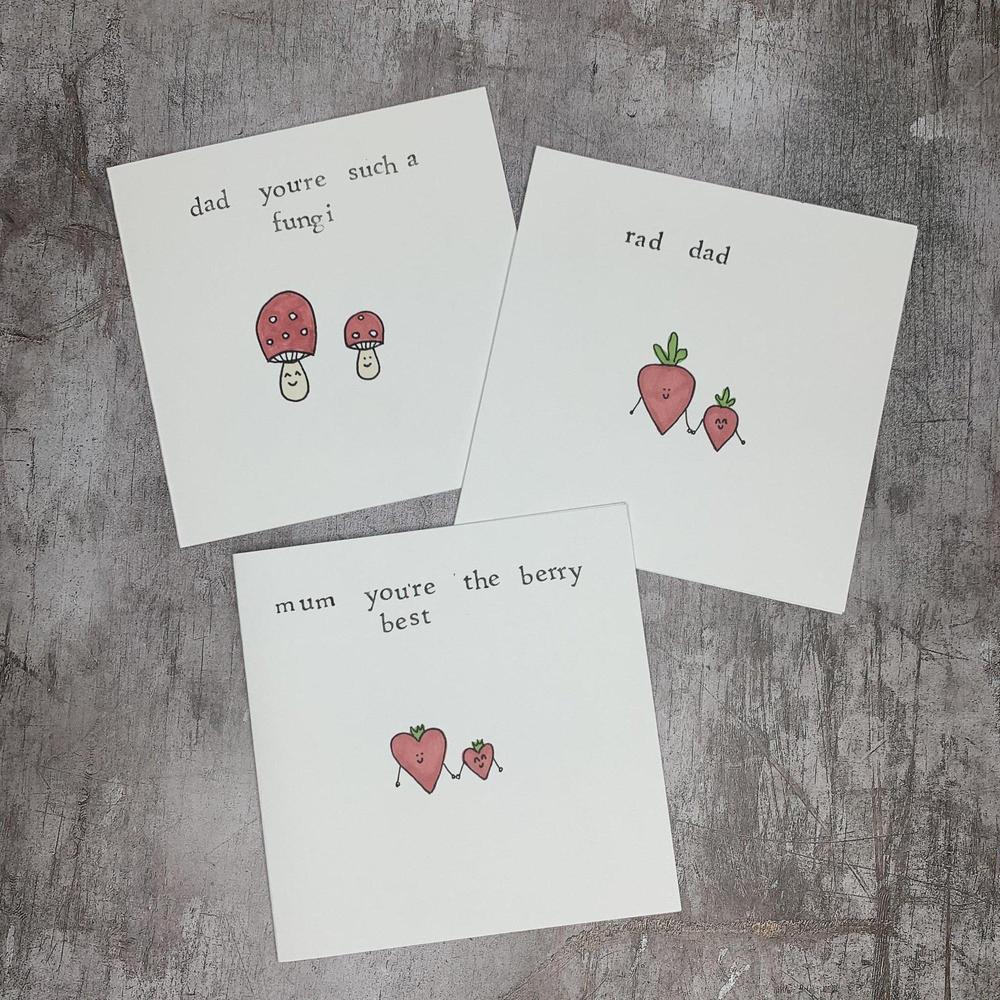 Hand Made Greeting Cards-The Little Somethings-Basalt and Oak