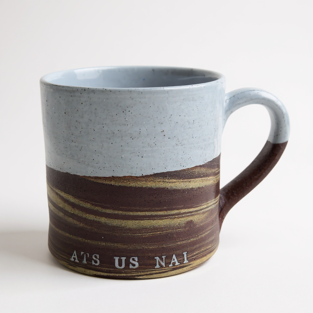 Mud Ireland Belfast Brick Mug-Basalt and Oak