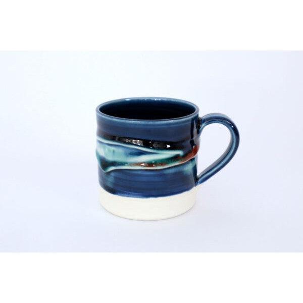 Mud Ireland Northern Lights Mug with Coloured Accents-Mud Ireland-Artisan Market Online