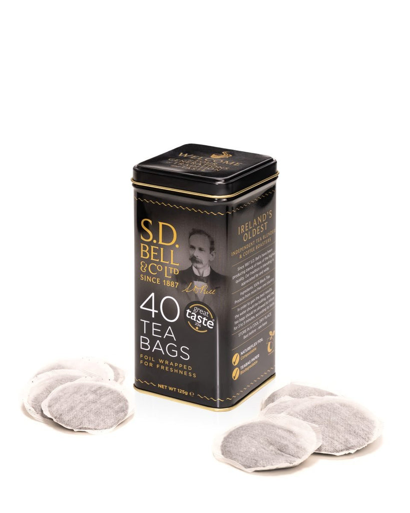 S.D. Bell’s Breakfast Tea Bags – 40s Eco-Tin-SD Bell & Co-Basalt and Oak
