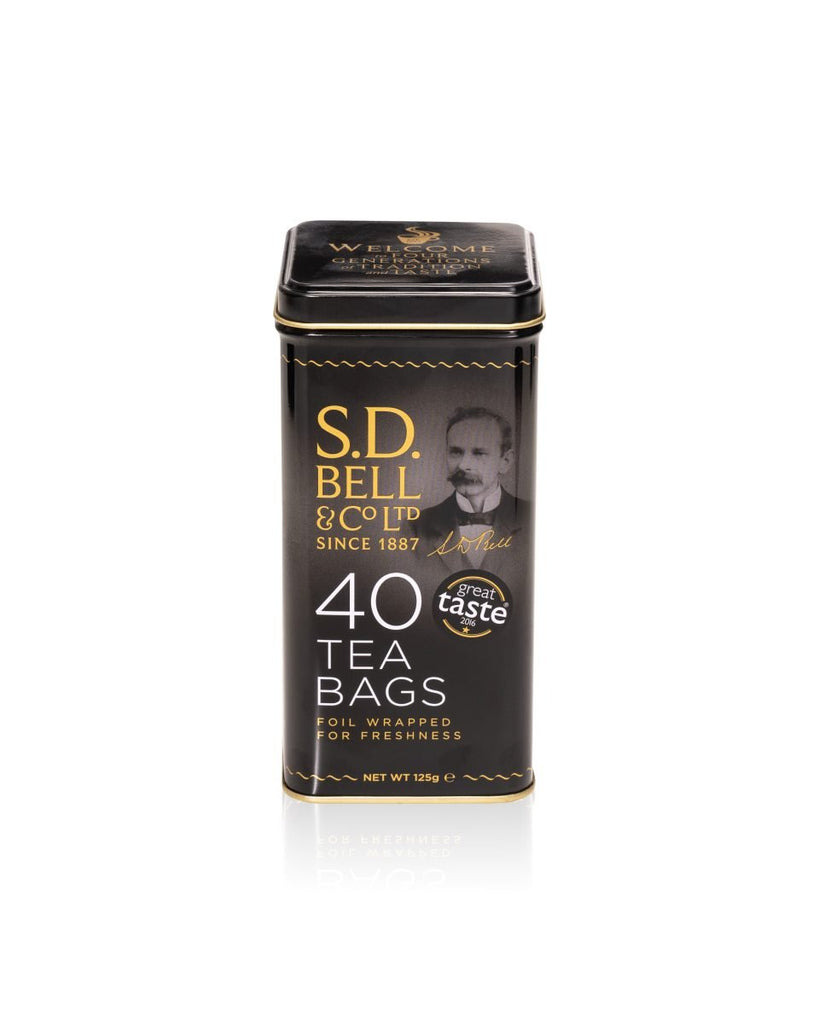 S.D. Bell’s Breakfast Tea Bags – 40s Eco-Tin-SD Bell & Co-Basalt and Oak